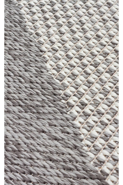 MONO MNO 03 GREY  Hav Toz Vermez Kaymaz Tabanlı Sisal Halı
