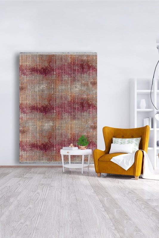 Halı Vagonu 2012 Multy Tonunda Modern Desen Kaymaz Taban Dekoratif Halı