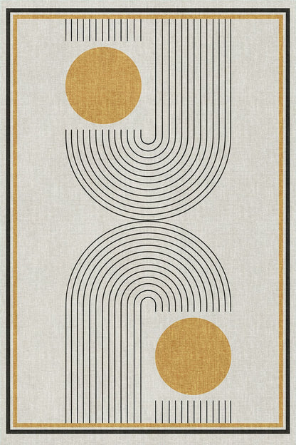 Modern Stil soyut halı kilim bej halı iskandinav halı salon halısı peluş halı Yıkanabilen Halı