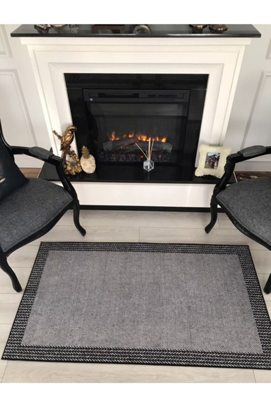 Halı Vagonu Balık Sırtı Desenli Dijital Baskı Halı HV-BS-01