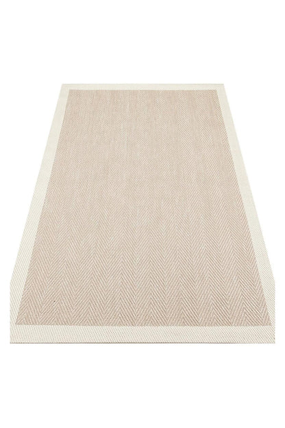 MONO MNO 02 BEIGE  Hav Toz Vermez Kaymaz Tabanlı Sisal Halı