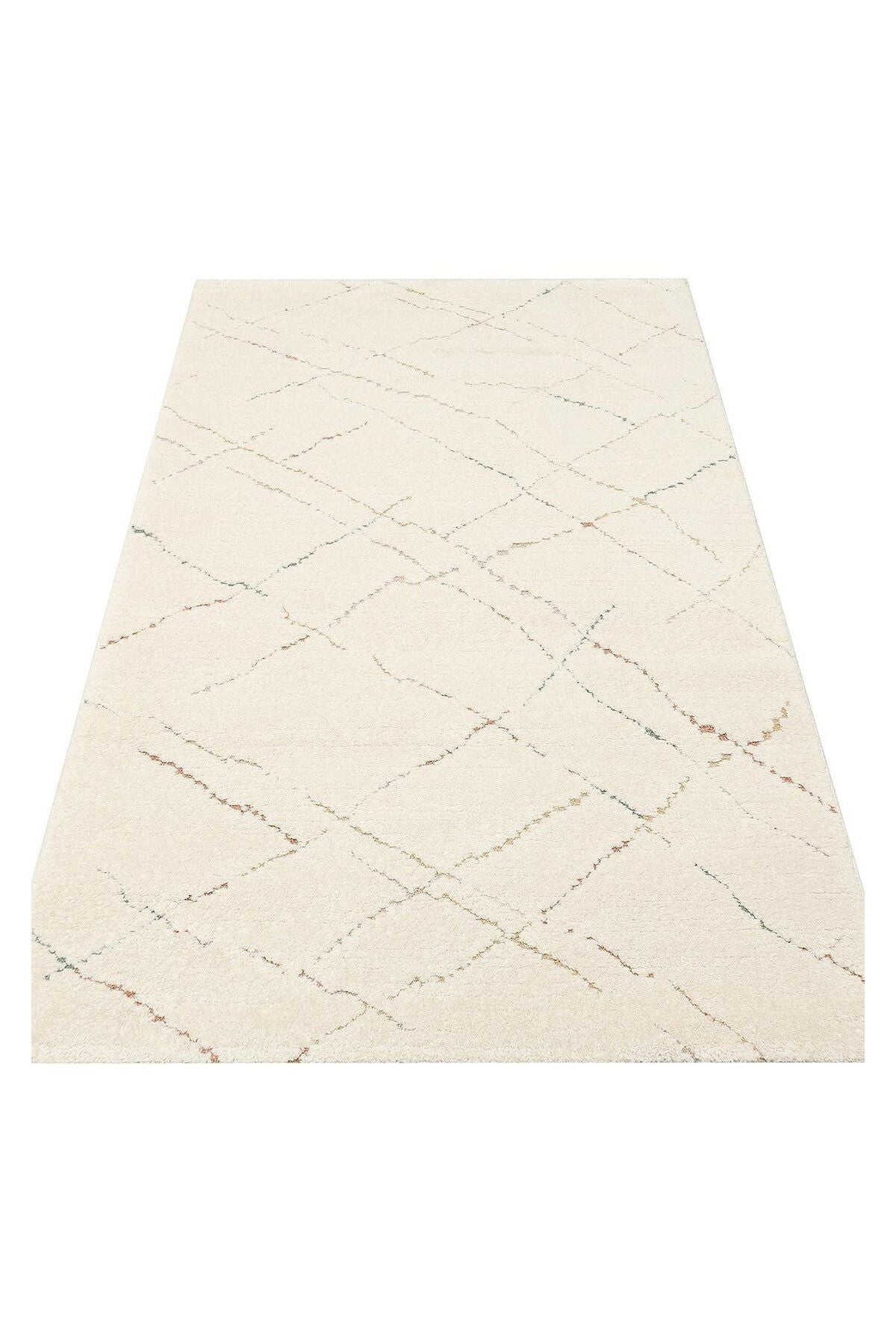 PICCOLO PCL 05 CREAM MULTY  Pastel Renkli Hav ve Toz Vermeyen Çocuk Halısı
