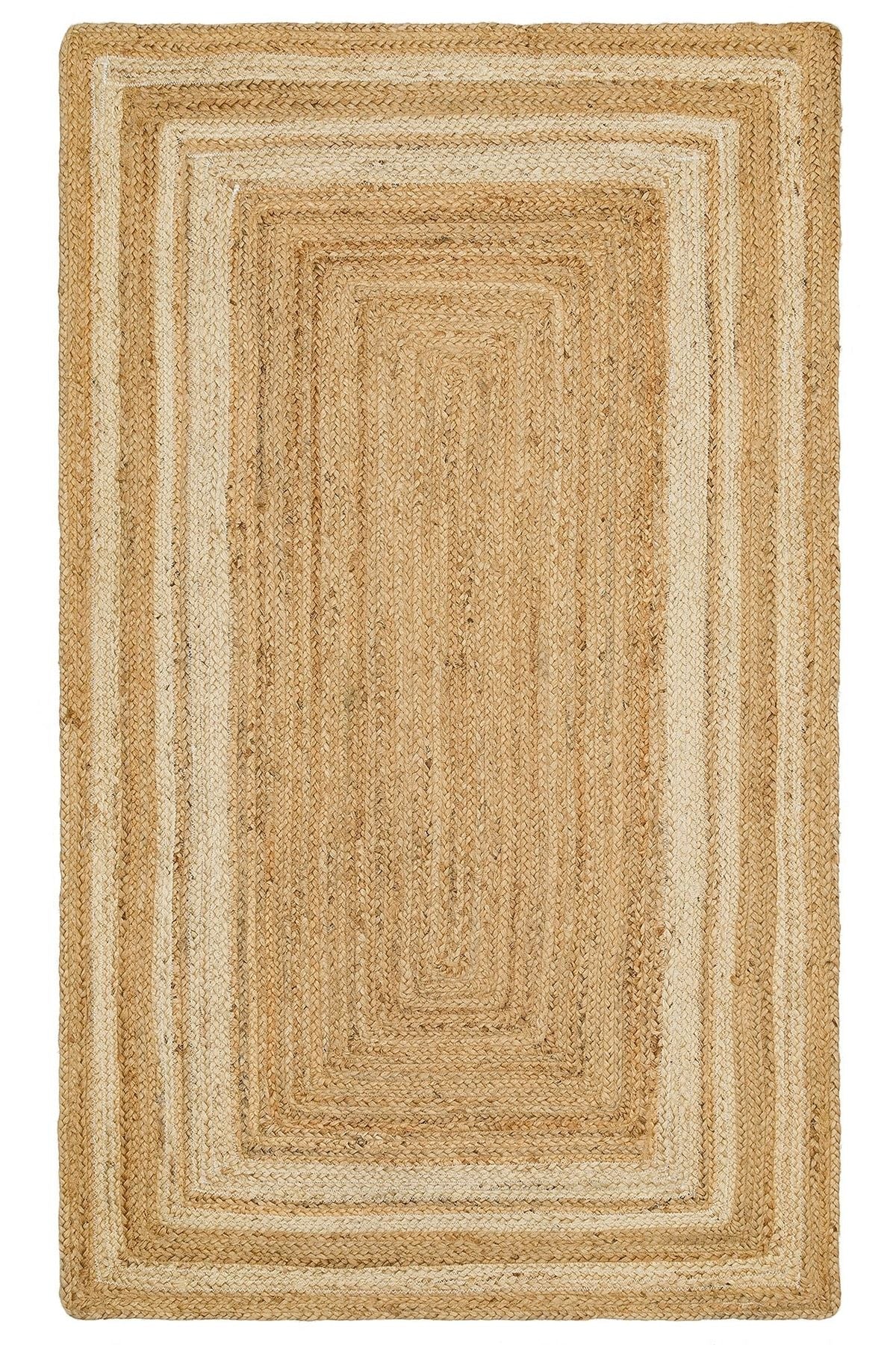 Echo Ech 10 Natural White Xw Flatweave El Dokuma Naturel Jüt Hasır Halı detaylı görüntüsü.