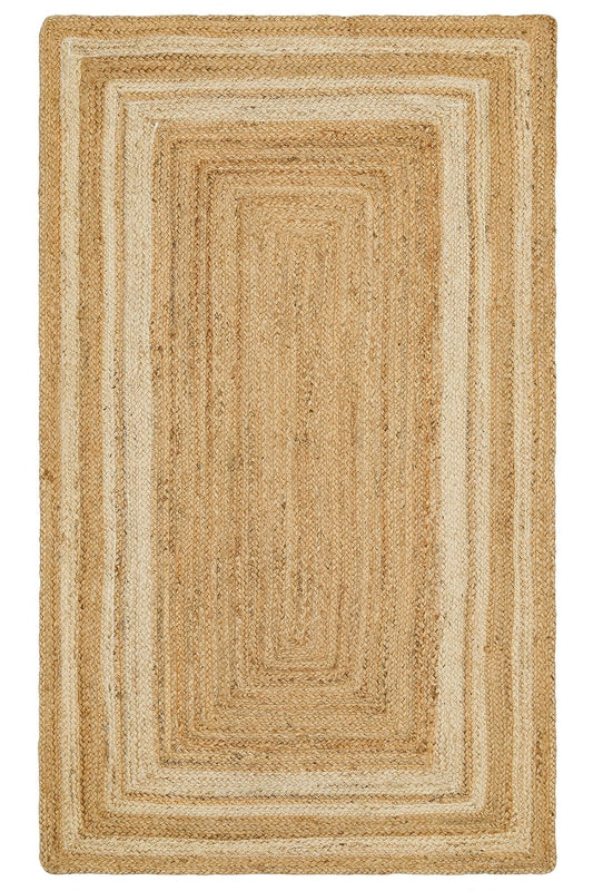 Echo Ech 10 Natural White Xw Flatweave El Dokuma Naturel Jüt Hasır Halı detaylı görüntüsü.