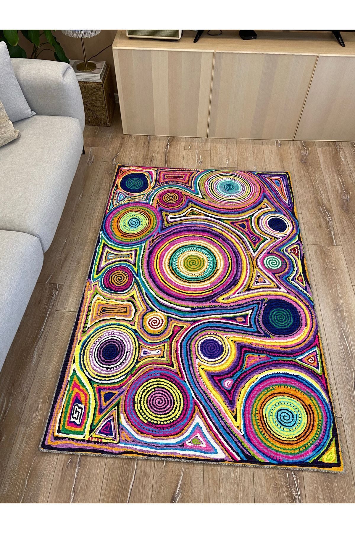 HV  21 Modern Stil  Yıkanabilen Salon Halısı