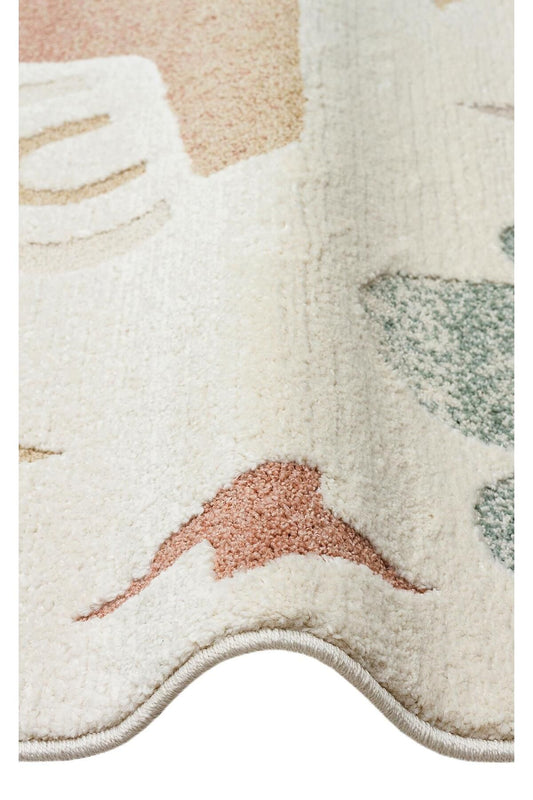 PICCOLO PCL 06 CREAM MULTY  Pastel Renkli Hav ve Toz Vermeyen Çocuk Halısı