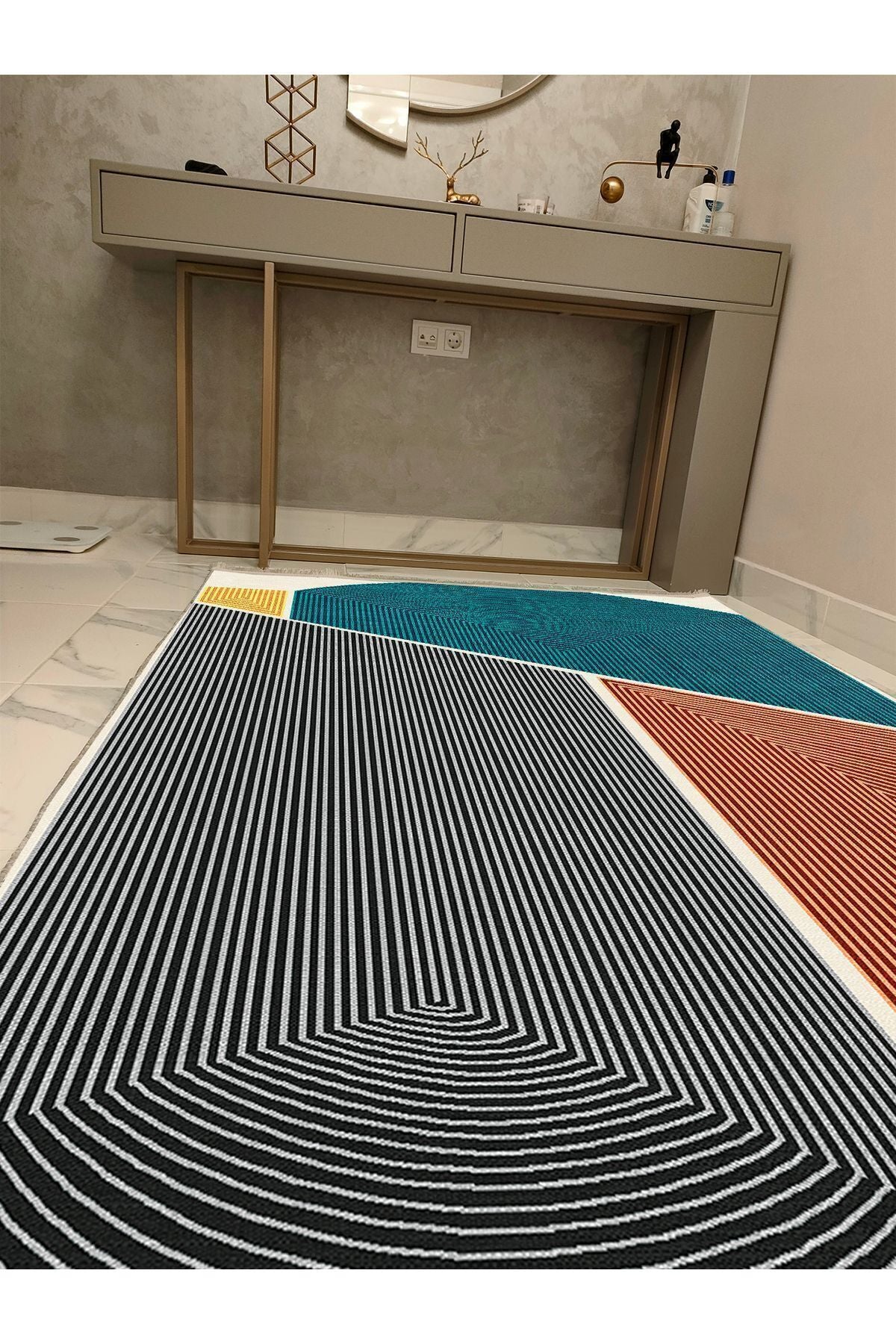 Halı Vagonu 18 Iskandinav Görünümlü Oturma Odası Yatak Odası Yemek Odası Için Yıkanabilen Halı