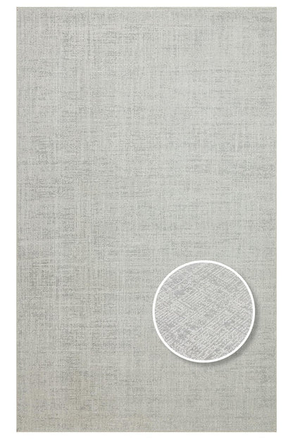 KALAHARİ KLH PLAIN SILVER Özel Dokuma Tekniği Ile Üretilen Modern Sade Desenli Makine Halısı