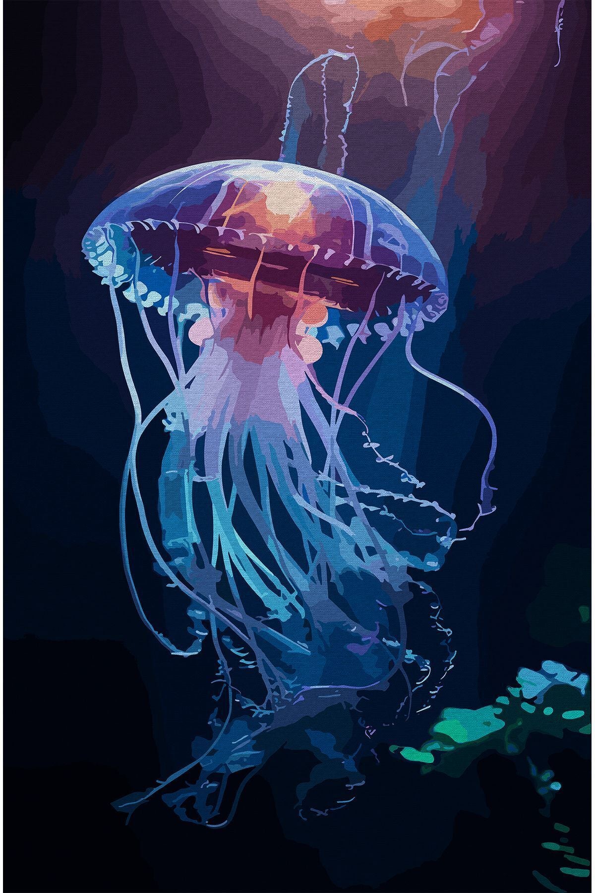 Halı Vagonu 43 Modern Stil Lacivert Deniz Anası Salon Halısı Yıkanabilen Dekoratif Halı