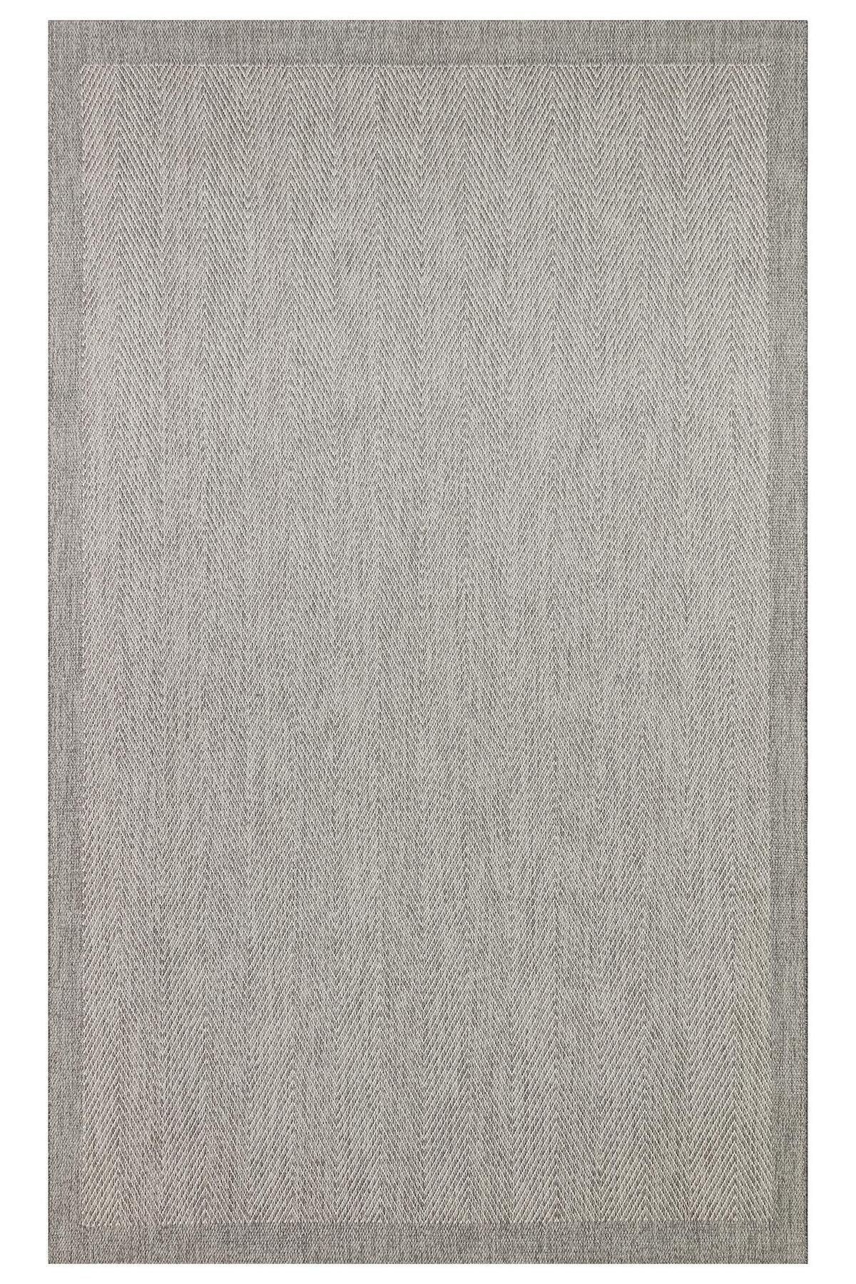 MONO MNO 02 GREY Hav Toz Vermez Kaymaz Tabanlı Sisal Halı