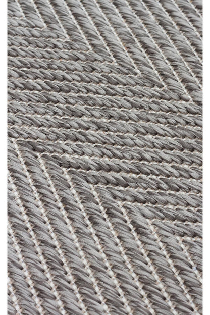 MONO MNO 02 GREY Hav Toz Vermez Kaymaz Tabanlı Sisal Halı