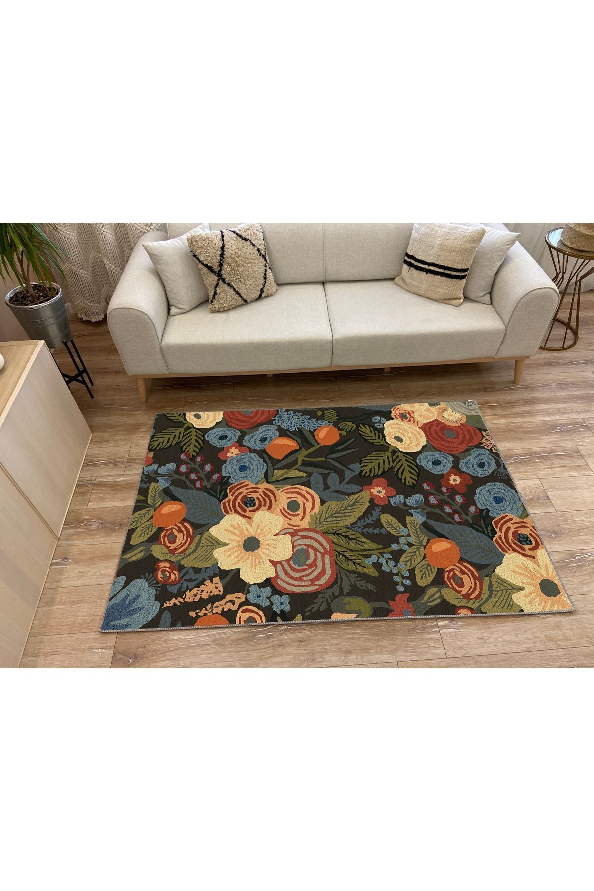Modern Stil Yeşil Tonlarında iskandinav halı ve kilim Salon halısı Peluş halı Yıkanabilen Halı
