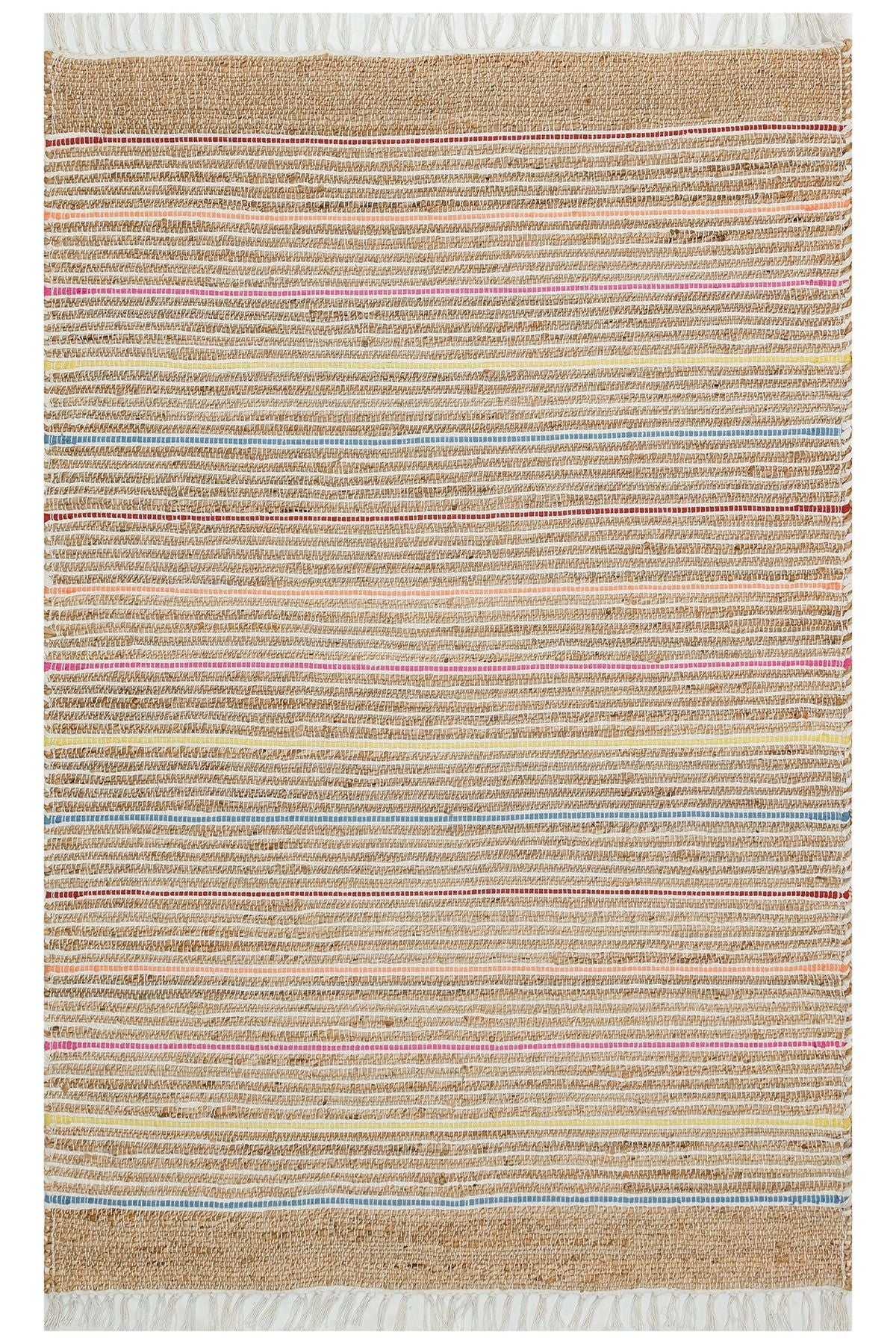 Juno Jüt Ech 05 Natural Multy Flatweave El Dokuma Naturel Jüt Hasır Halı