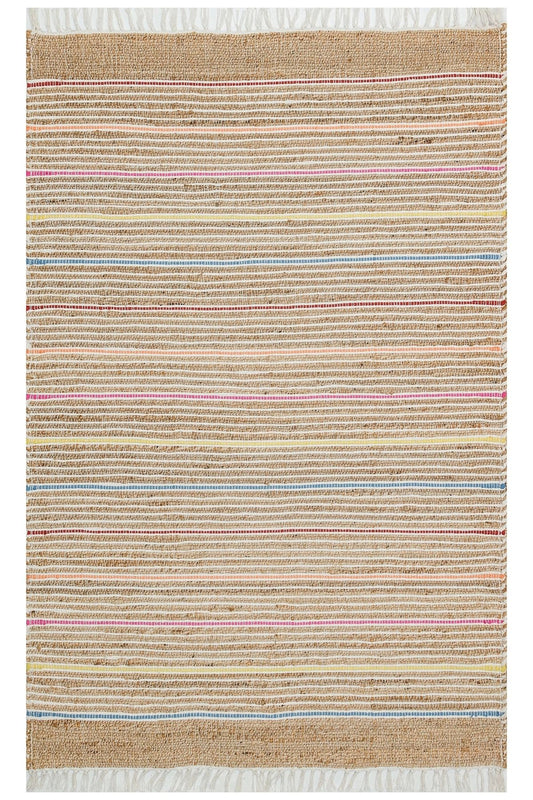 Juno Jüt Ech 05 Natural Multy Flatweave El Dokuma Naturel Jüt Hasır Halı
