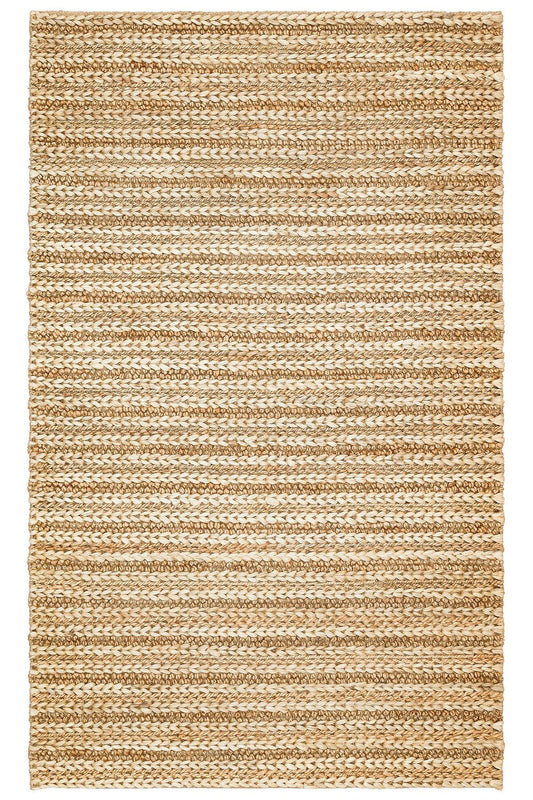 NETRA S-1152 NATURAL XW  Farklı Örgü Dokusuna Sahip El Dokuma Naturel Jüt Hasır Halı