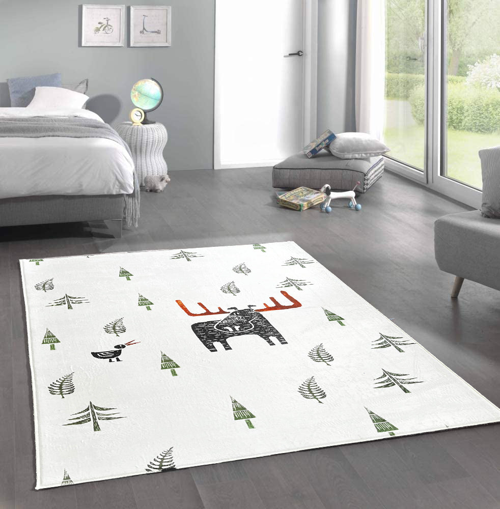 Carpet Wagon HV198 Cream Beige Named Children's Carpet