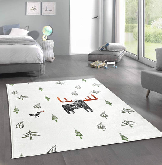 Carpet Wagon HV198 Cream Beige Named Children's Carpet