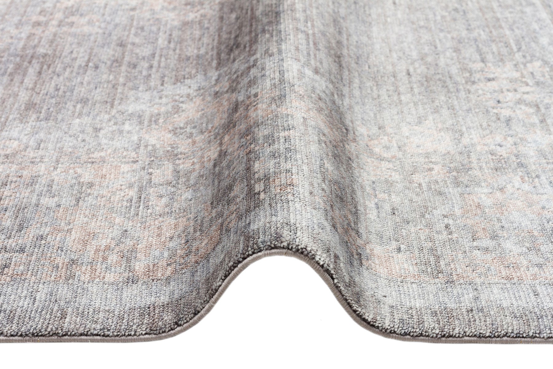 Detaylı bir görünüm ile TAFTAN TF 04 DARK GREY BRONZE Uşak Halısı - Taftan Özel Tezgah Halısı