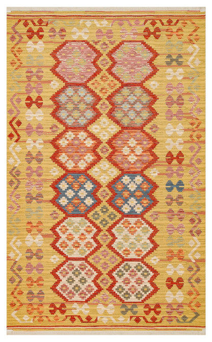NOMAD NMD 03 RED Yıkanabilir, Çift Taraflı Kullanıma Uygun Yumuşak Tuşeli Otantik Kilim