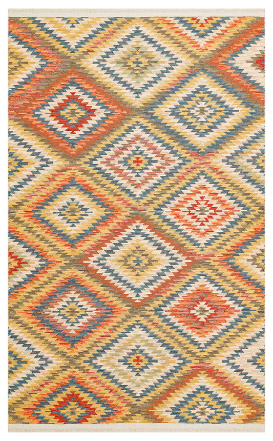 NOMAD 07 TERRA Yıkanabilir, Çift Taraflı Kullanıma Uygun Yumuşak Tuşeli Otantik Kilim