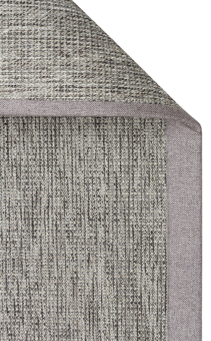Gri Kumaş Bordürlü Sisal Halı - El Yapımı, Dayanıklı, Modern Tasarım - ZHR_2705_Grey_BRD_Grey