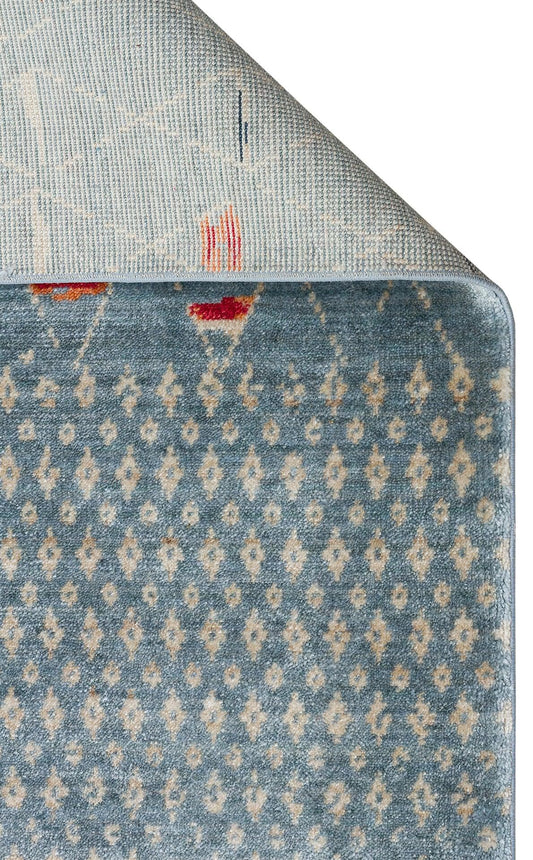 ZARA ZR 15 AQUA MULTY Otantik Desenli El Emeği İle Özel Tezgahlarda Üretilen Modern Uşak Halısı - HALI VAGONU