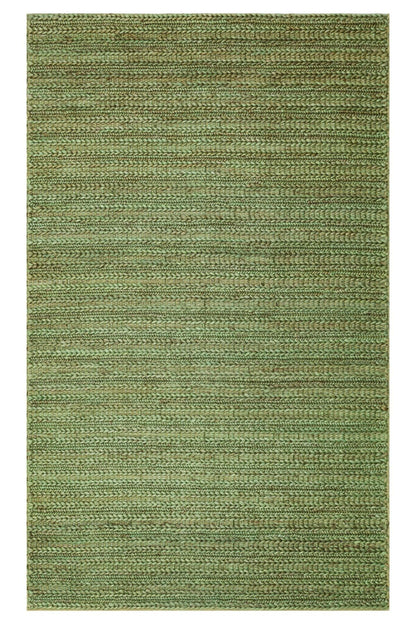 NETRA TRIPLE GREEN XW  Farklı Örgü Dokusuna Sahip El Dokuma Naturel Jüt Hasır Halı