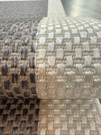 Natura Sisal NTR 06 Krem Antrasit Sisal Dokuma Halı - NTR 06
