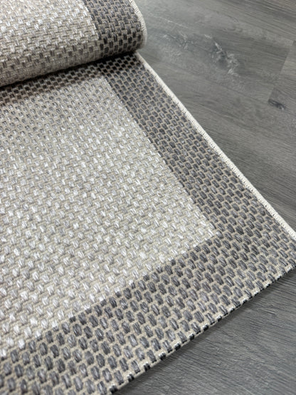 Natura Sisal NTR 07 Antrasit Gri Sisal Dokuma Halı - NTR 07