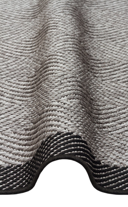 MONO 02 DARK GREY Hav Toz Vermez Kaymaz Tabanlı Sisal Halı