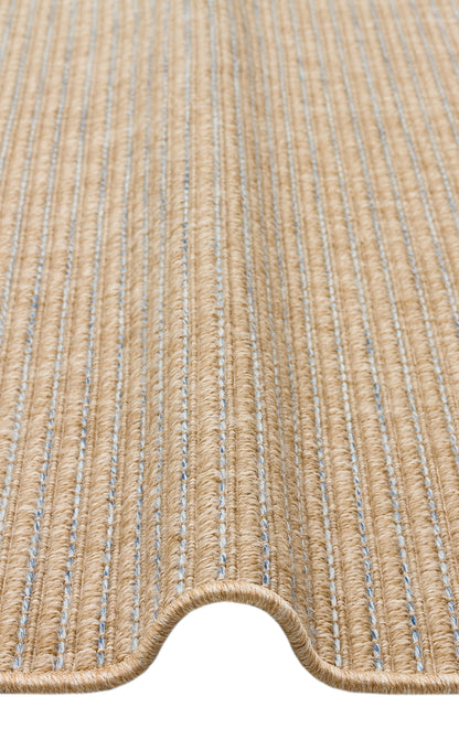 Halı Vagonu Zahara ZHR 01 Natural Blue, bej kahve çift renk kumaş bordo ile şıklık sunan, iç ve dış mekanlarda kullanılabilen sisal halı.