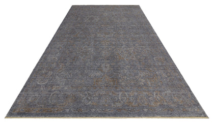 Düz renklerle zenginleştirilmiş TAFTAN TF 02 DARK GREY BRONZE modeli, Taftan Özel Tezgah Halısı ürün tanıtımı.
