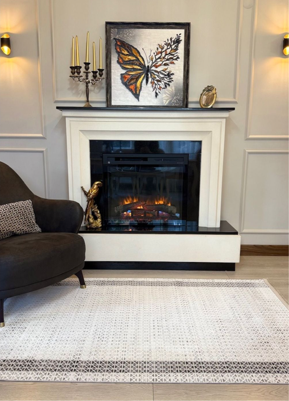 Halı Vagonu Zen Koleksiyonu ZEN03 Gri Beyaz İnce Yıkanabilir Kaymaz Tabanlı Makine Halısı