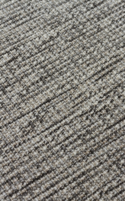 Gri Kumaş Bordürlü Sisal Halı - El Yapımı, Dayanıklı, Modern Tasarım - ZHR_2705_Grey_BRD_Grey