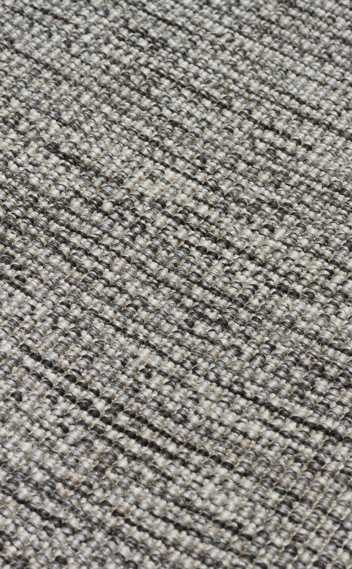 Kırçıllı Gri Kumaş Bordürlü Sisal Halı - El Yapımı, Dayanıklı, Modern Tasarım - ZHR_2705_Grey_BRD_Dark_Mix - HALI VAGONU