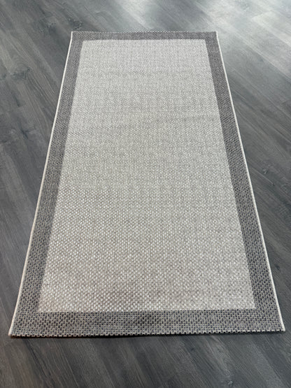 Natura Sisal NTR 07 Antrasit Gri Sisal Dokuma Halı - NTR 07