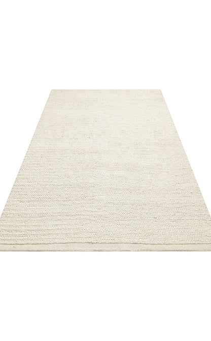 JADE LD 07 L.BEIGE Naturel Kazak Örgü Desenli El Dokuma Örgü Halı