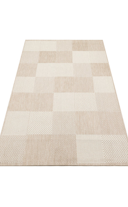 MONO MNO 01 BEIGE  Hav Toz Vermez Kaymaz Tabanlı Sisal Halı