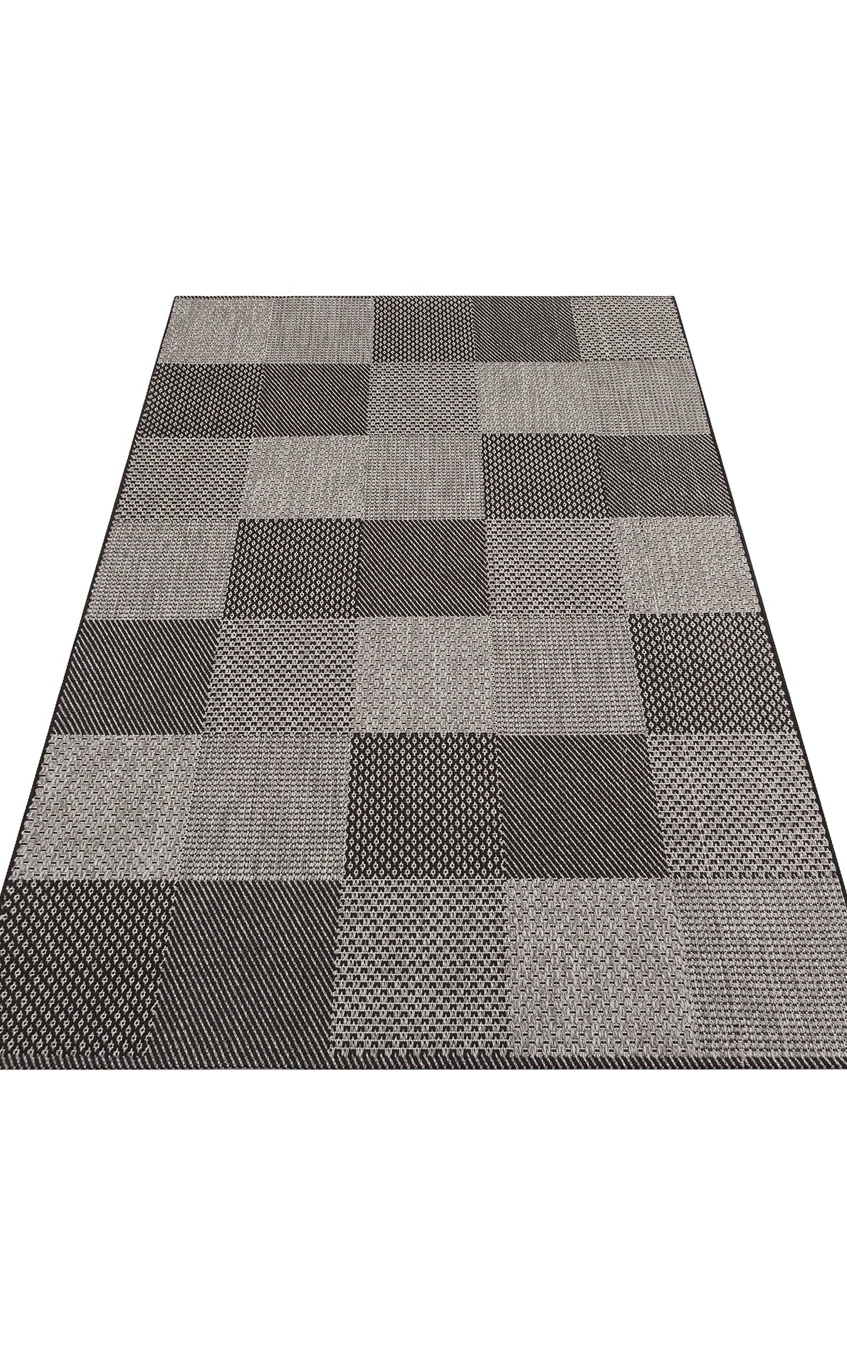 MONO 01 DARK GREY Hav Toz Vermez Kaymaz Tabanlı Sisal Halı