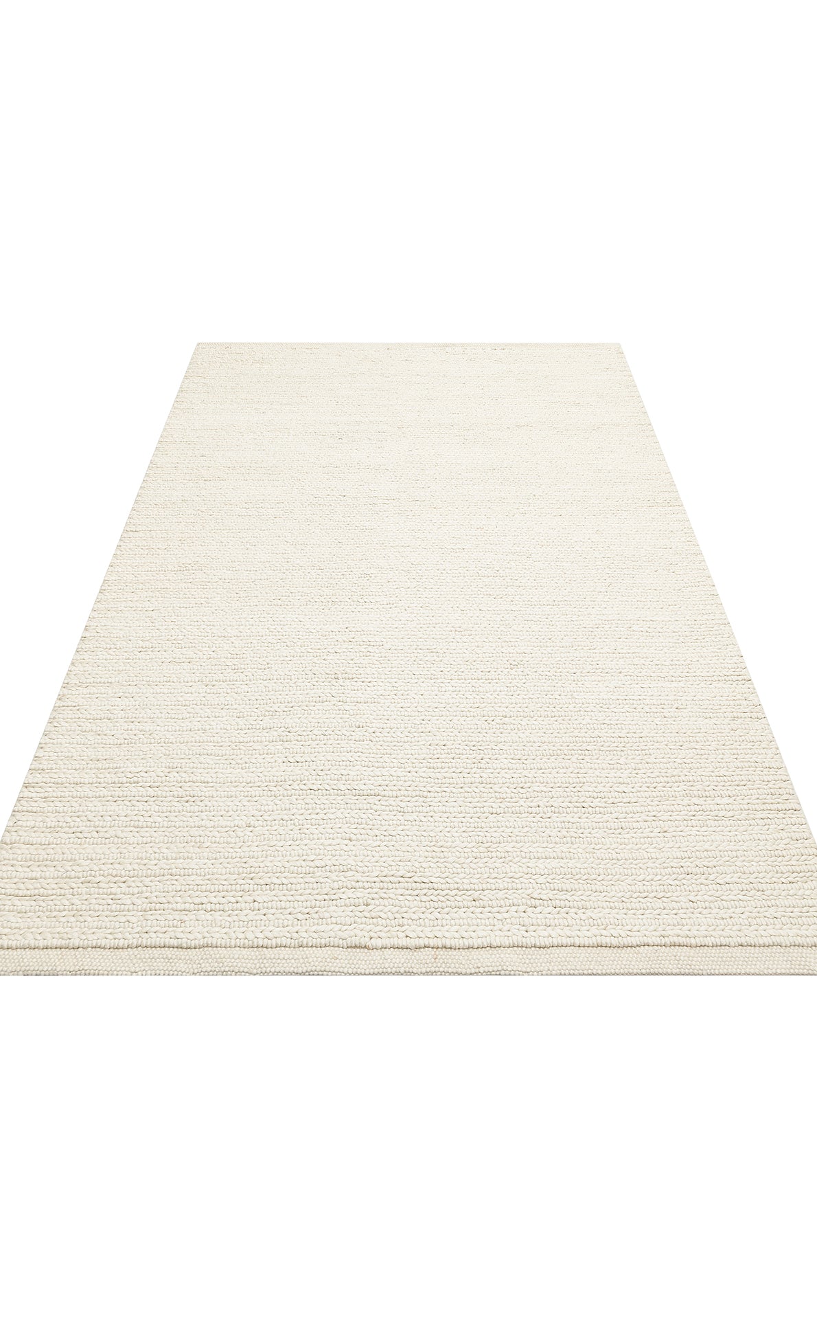 JADE JD 07 WHİTE Naturel Kazak Örgü Desenli El Dokuma Örgü Halı