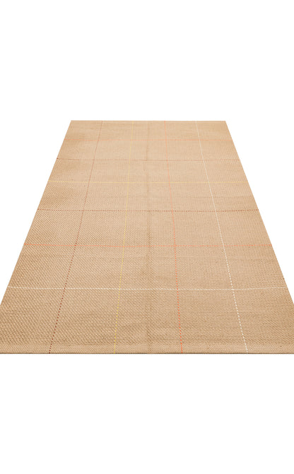 Modern tasarımıyla öne çıkan DELHİ DLH 01 Multy Jüt ve Pamuk ile Üretilen Çift Taraflı Modern Kilim.