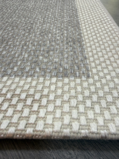 Natura Sisal NTR 09 Krem Gri Sisal Dokuma Halı - NTR 09