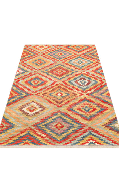 NOMAD 07 TERRA Yıkanabilir, Çift Taraflı Kullanıma Uygun Yumuşak Tuşeli Otantik Kilim