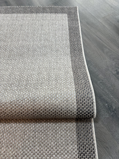 Natura Sisal NTR 07 Antrasit Gri Sisal Dokuma Halı - NTR 07