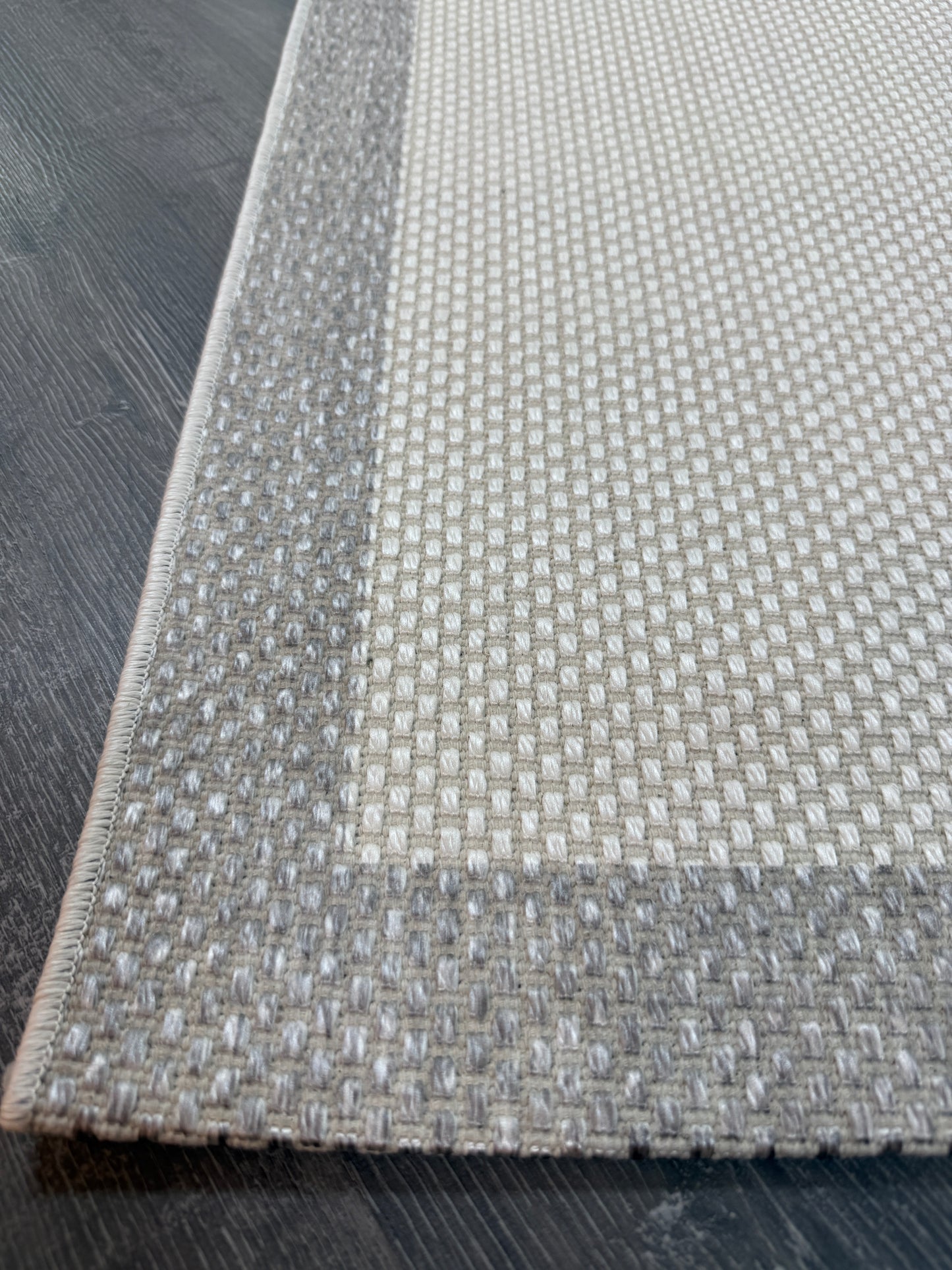 Natura Sisal NTR 08 Gri Krem Sisal Dokuma Halı - NTR 08