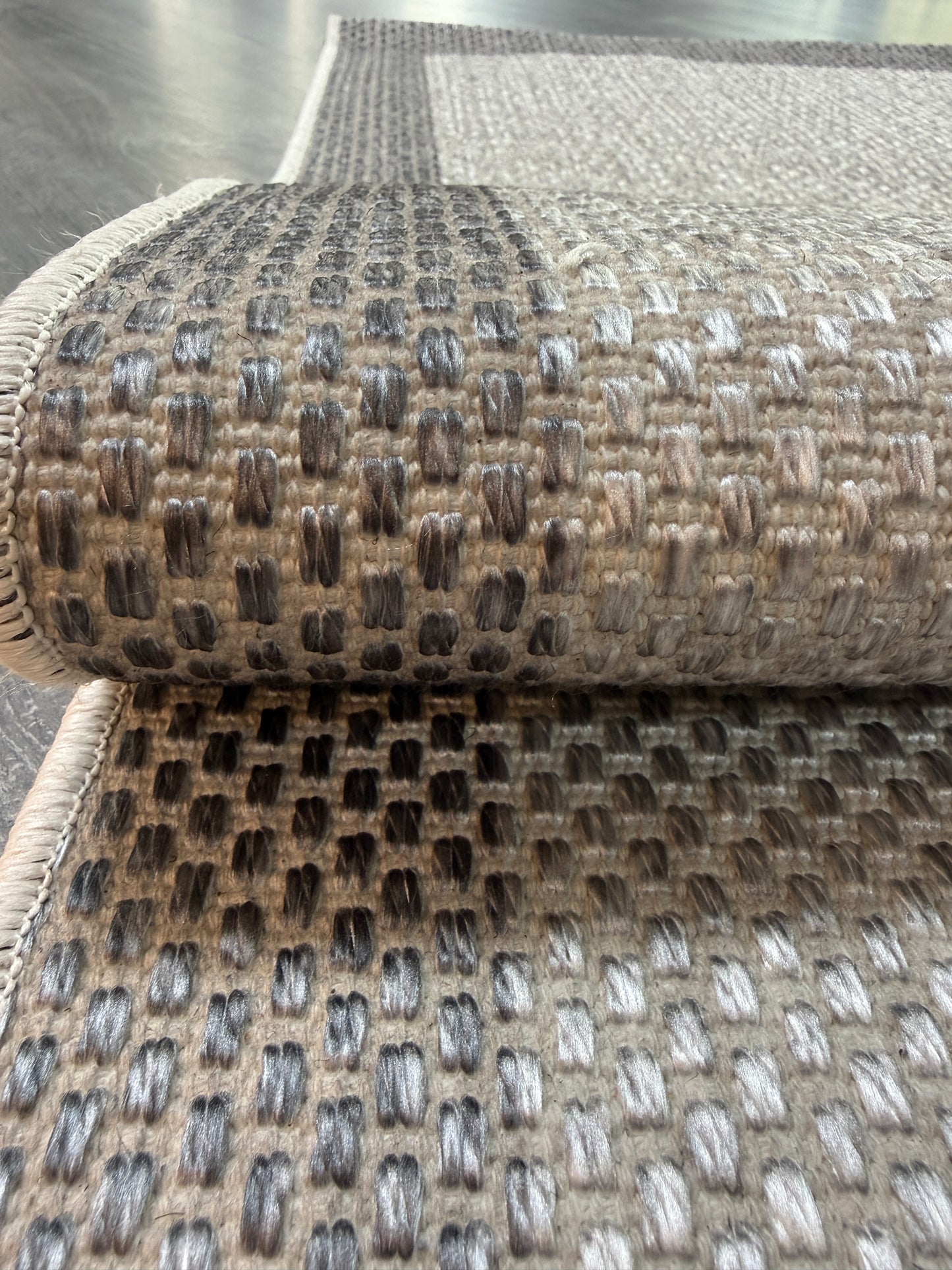 Natura Sisal NTR 07 Antrasit Gri Sisal Dokuma Halı - NTR 07