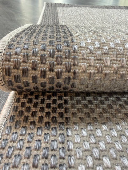 Natura Sisal NTR 07 Antrasit Gri Sisal Dokuma Halı - NTR 07