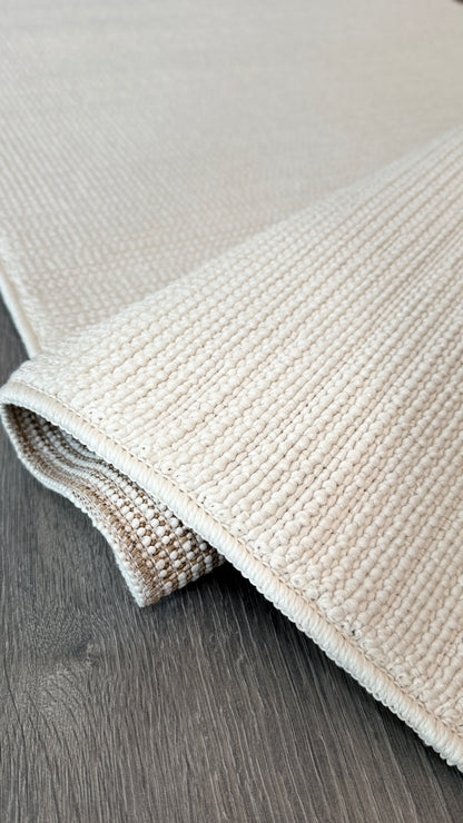 Halı Vagonu Alpaka 8002 Krem Sisal Dokuma Makine Halısı (Kopya)