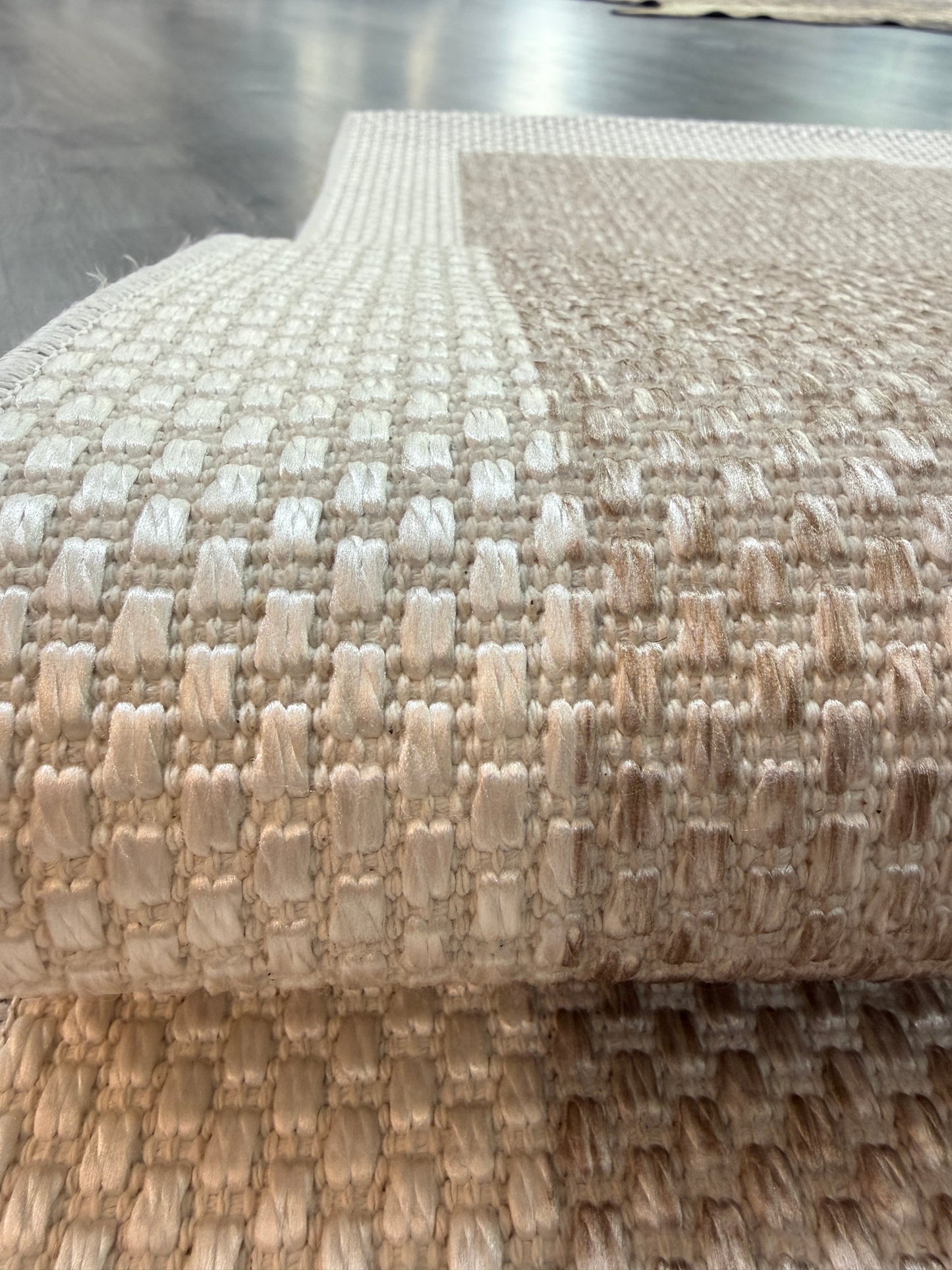 Natura Sisal NTR 02 Krem Sütlükahve Sisal Dokuma Halı - NTR 02