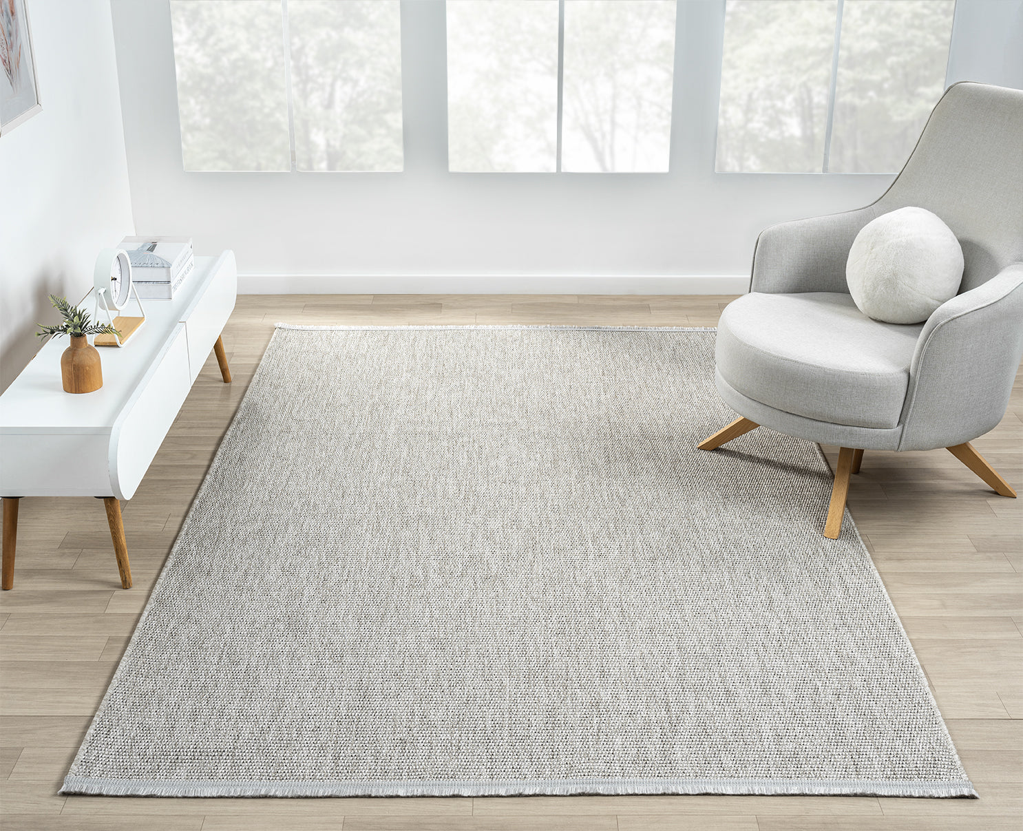 Halı Vagonu Himalaya 664, oldukça dayanıklı ve hav yüksekliği olmayan kilim dokuma yapısıyla öne çıkan bir sisal halı.